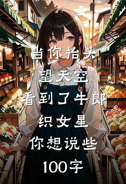 当你抬头望天空,看到了牛郎,织女星,你想说些100字