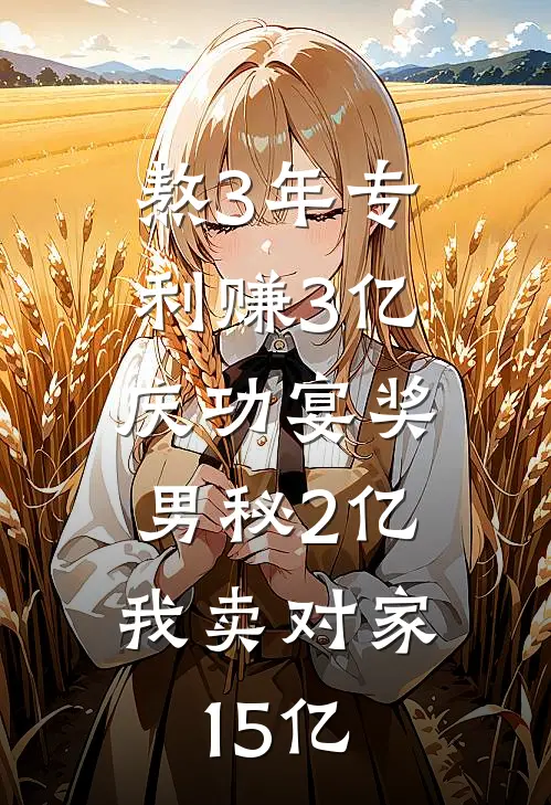 熬3年专利赚3亿，庆功宴奖男秘2亿，我卖对家15亿